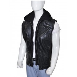 WWE AJ Styles Hooded Leather Vest
